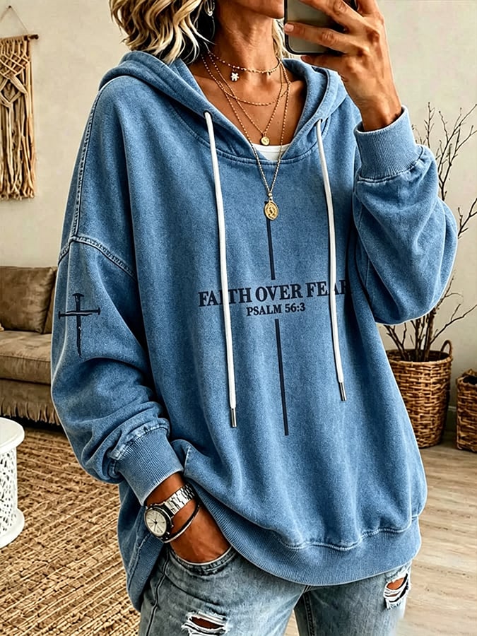Women's   Faith  Print Top