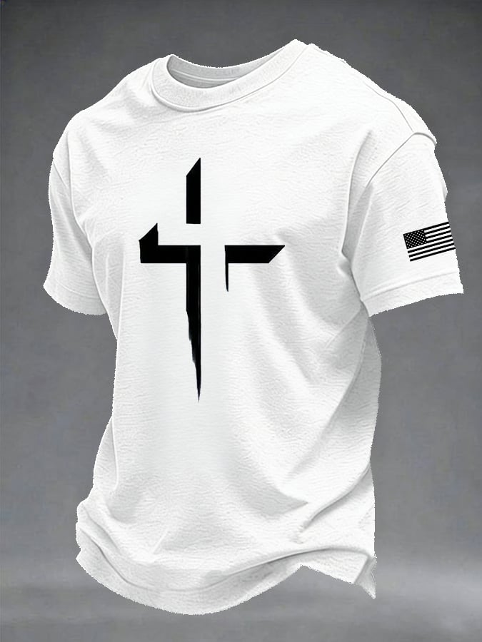 Men's Retro Print Short-Sleeve T-Shirt