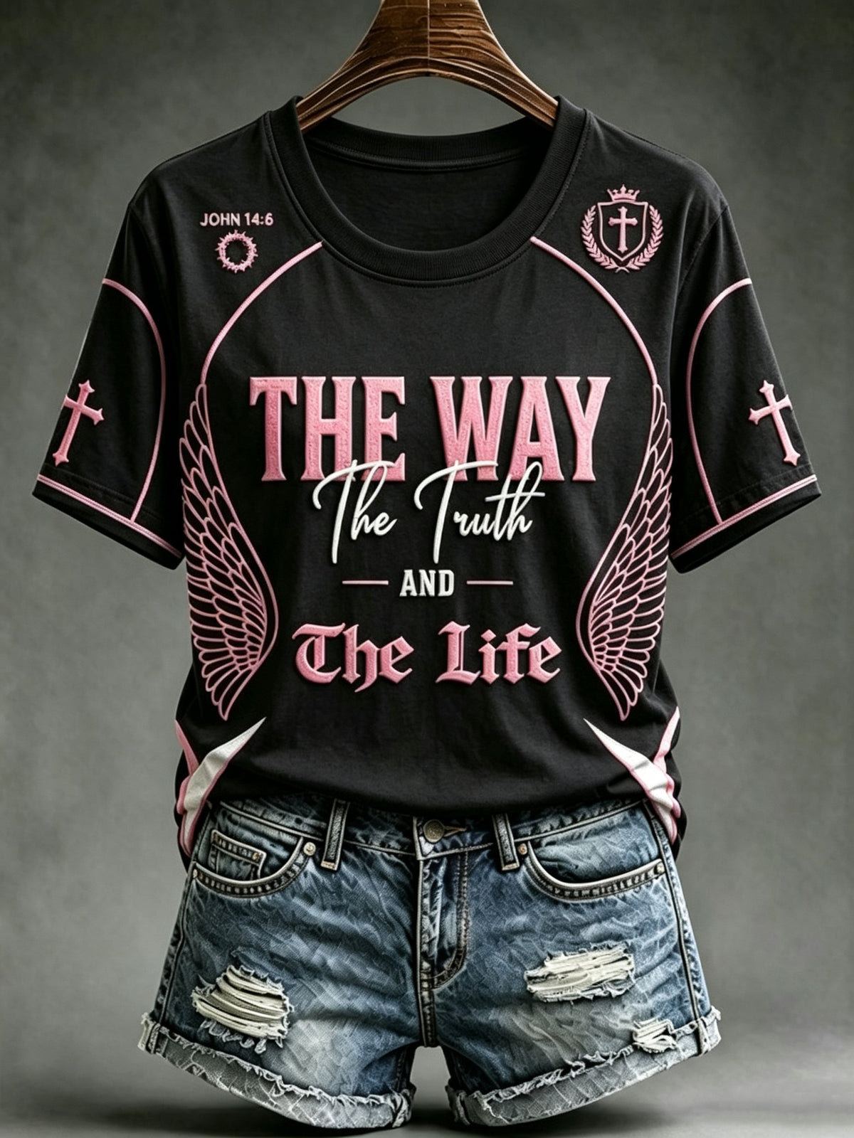 Women's Faith Art Print Casual T-shirt