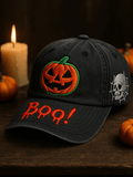 Vintage Halloween BOO  Print Hat