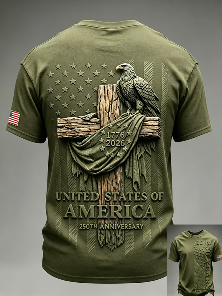 Men's 250th Anniversary Faith-Print Top