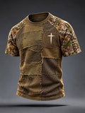 Men's Cross Print T-Shirt