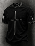 Men's faith theme casual short-sleeve T-shirt