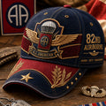 Vintage-style Veteran Print Casual Hat
