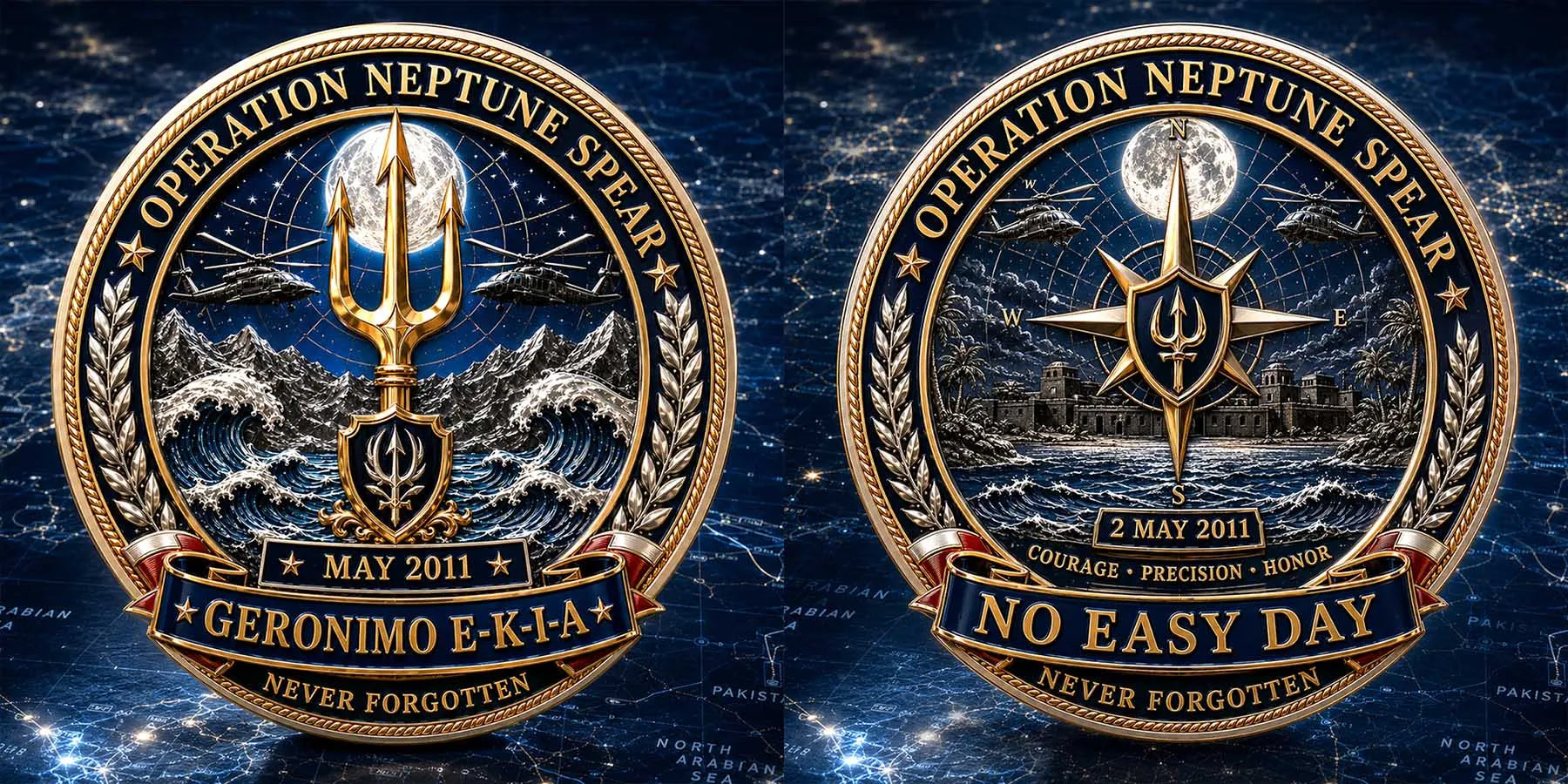 No Easy Day’ Navy SEAL Elite Mission Medal