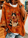 Women's Fall Animal Graphic Print Top