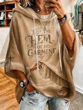 Women's  Retro Just The Hem Of His Garment Print Top