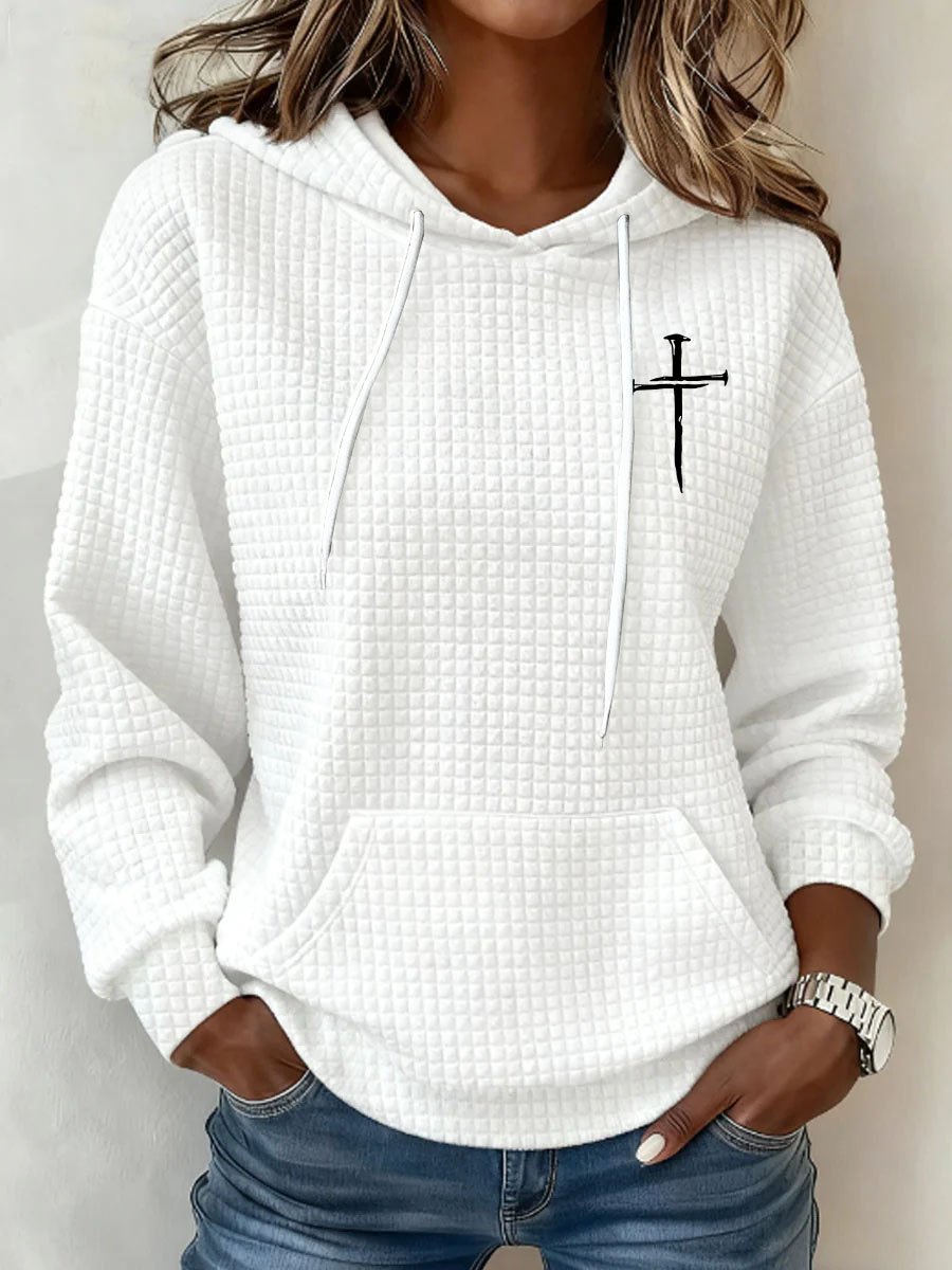 Women's The Way The Truth The Life Print Print Hooded Sweatshirt