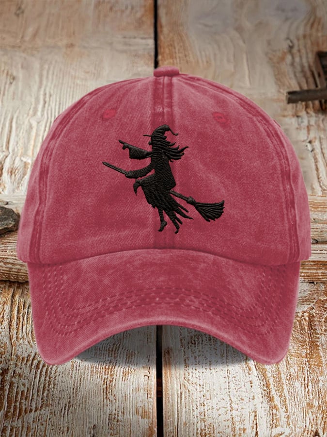 Halloween Witch Print Baseball Cap