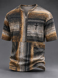 Men's Vintage Faith Faux-Linen T-shirt