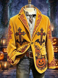 Men's Casual Halloween Corduroy Blazer