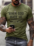 Men's Retro Print Short-Sleeve T-Shirt