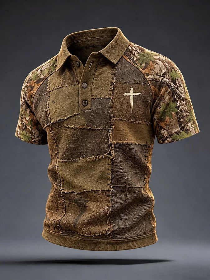 Men's Faith Print Polo Shirt