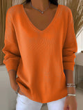 Women's Casual Solid Color Striped Bottoming Shirt