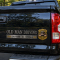⚠️ Old Man Driving Caution No Patience Metal Car Emblem Badge