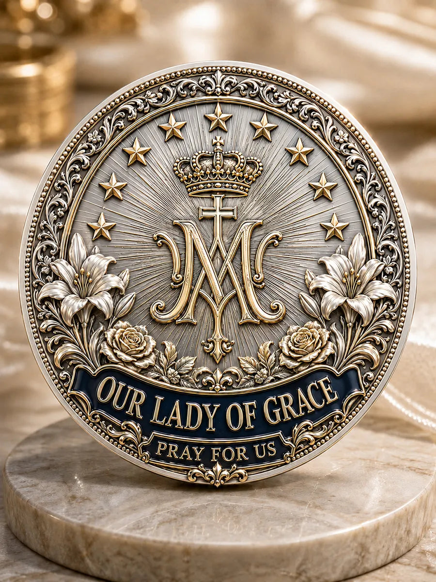 Our Lady of Grace Commemorative Metal Medal