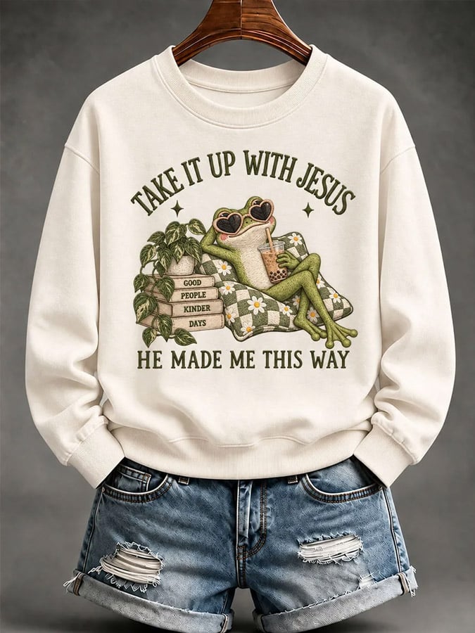 Women's 'Take It Up With Jesus' Graphic Top