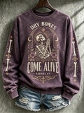 Women's Halloween Print Sweatshirt