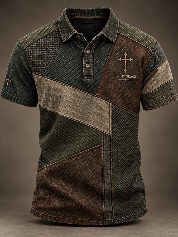 Men'S Casual "Faith" Print T-Shirt