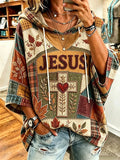Women's  Fall  Faith  Print Top