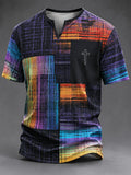 Men's Vintage Faith Faux-Linen T-shirt