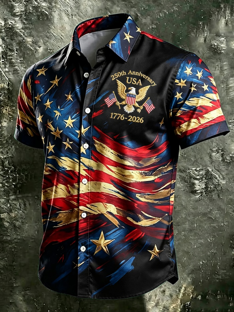 Men's American 250th Anniversary Short Sleeve Shirt