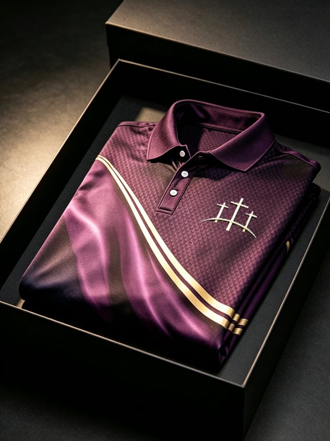 Men's Faith Cross-Print Polo Shirt
