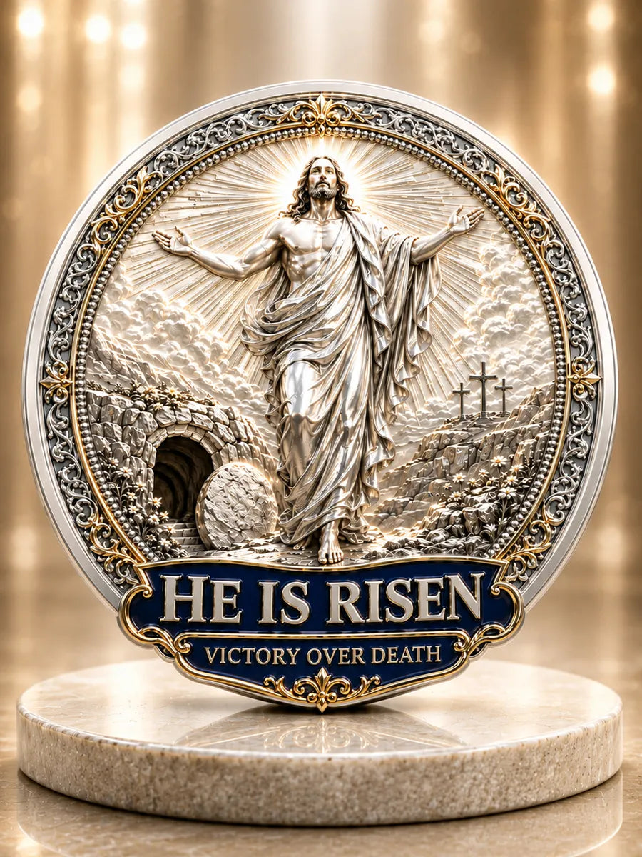 HE IS RISEN – Commemorative Resurrection Metal Medal