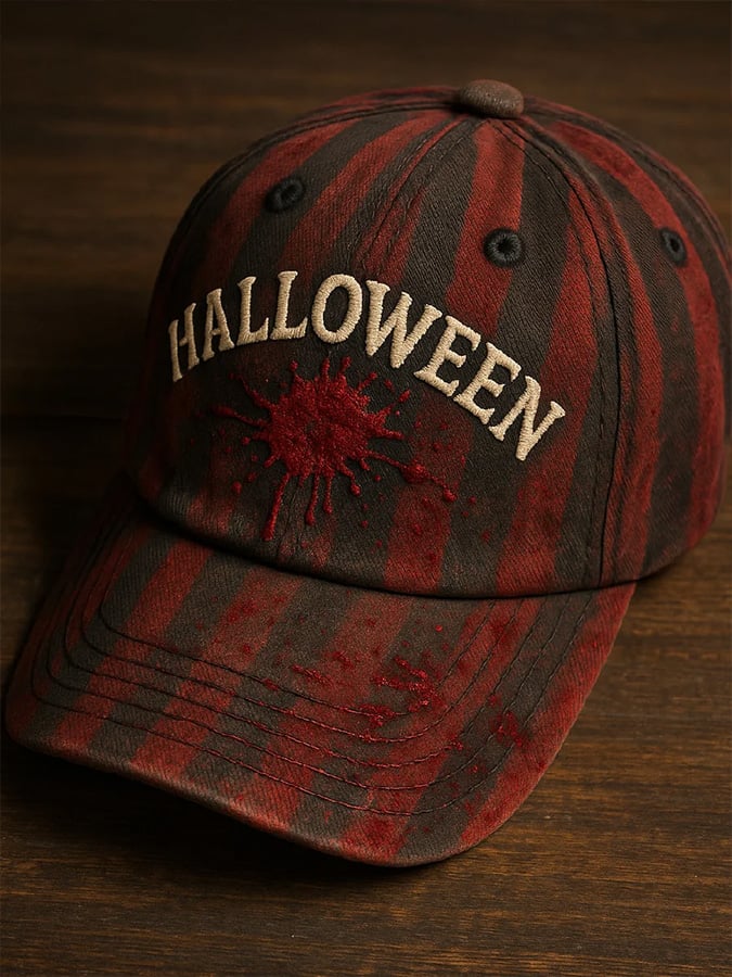 Women's Casual Halloween Printed Baseball Cap