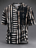 Men's Vintage Faith Faux-Linen T-shirt