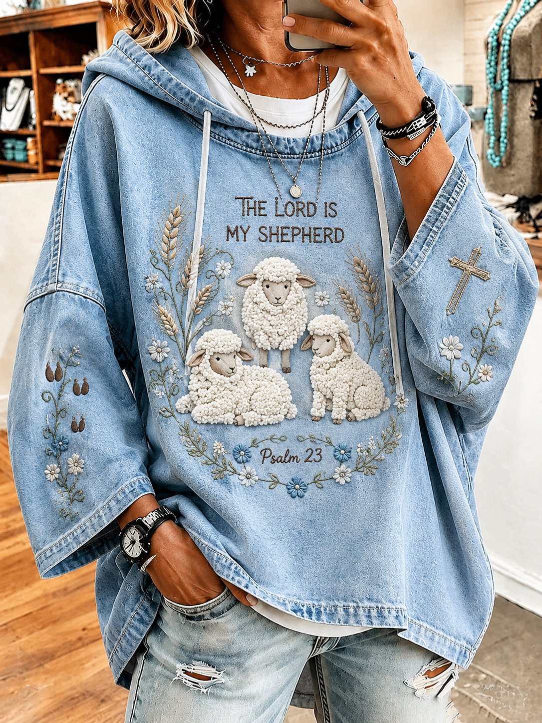 Women's  "Faith" Print Casual Top