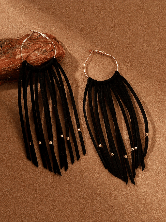 Halloween Circle Tassel Earrings