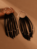 Halloween Circle Tassel Earrings