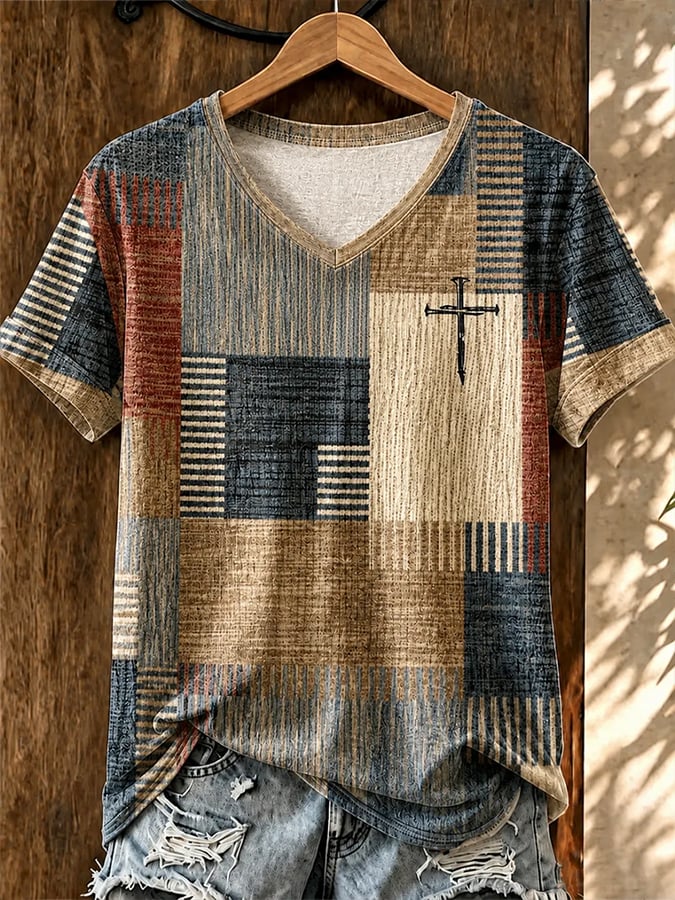 Women'S Casual Western-Style Printed T-Shirt