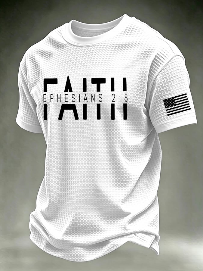 Men's  “Faith” waffle knit T-shirts
