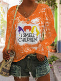 Tie-Dye Print Long-Sleeve T-Shirt
