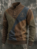 Men's Vintage-Style "Faith" Print Top