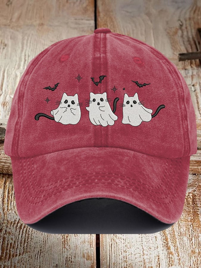 Cute Cat Animal Print Vintage Baseball Cap