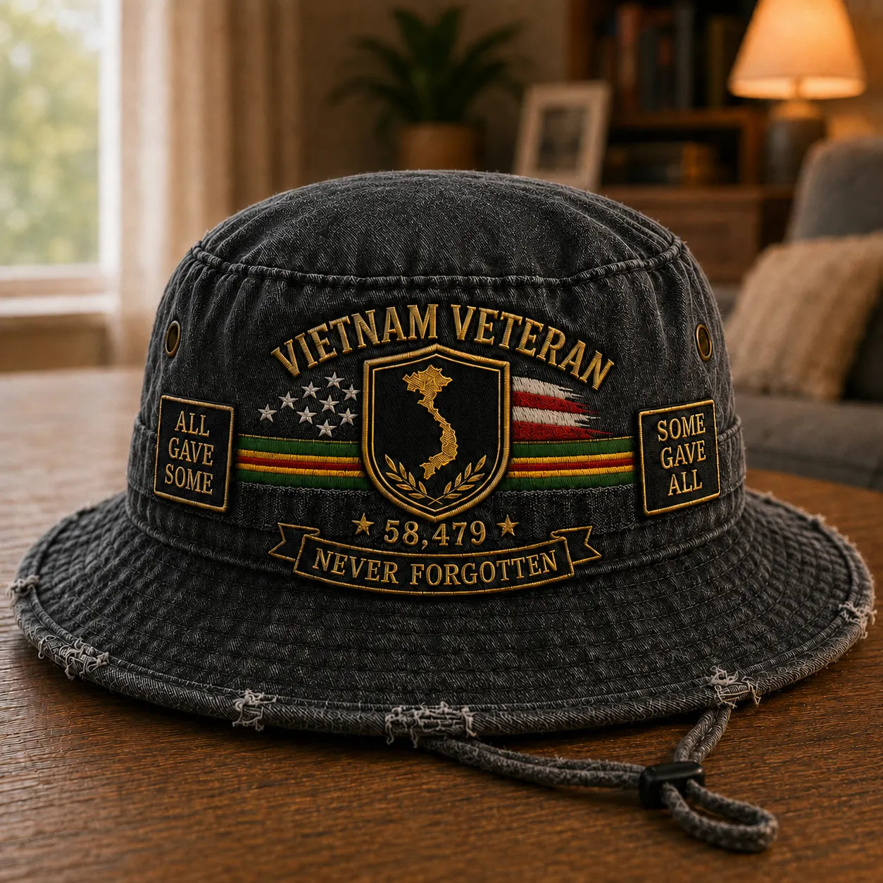 Vietnam Veteran Welcome Home Memorial Bucket Hat - Buy 2, Get 1 FREE & FREE SHIPPING