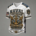 Naval Veteran Anchor Honor V-Neck T-Shirt