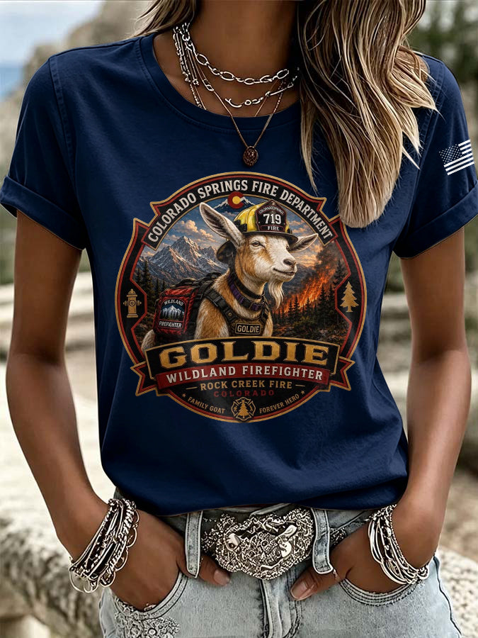 Women'S Retro Colorado Print T-Shirt