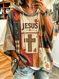 Women's  Fall  Faith  Print Top