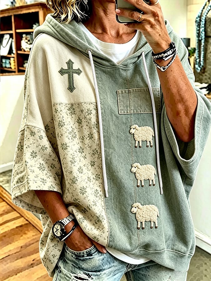 Women's Casual Printed Loose Sweatshirt