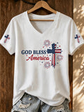 Women's Cross Faith Print T-Shirt