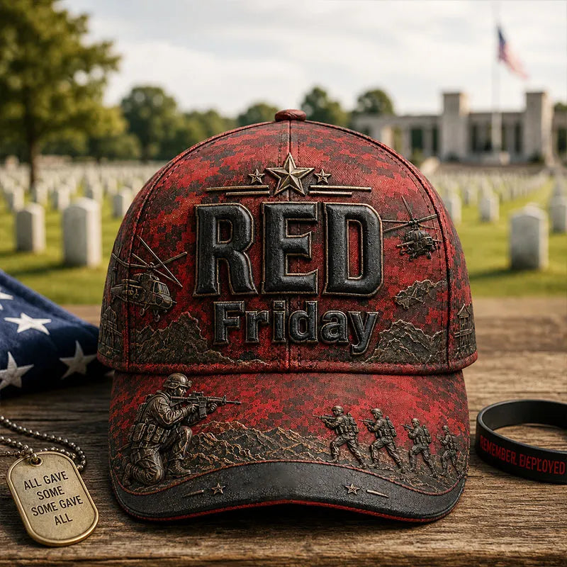 Red Friday Combat Memorial Baseball Cap