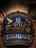 9.11 Never Forget Commemorative Printed Hat