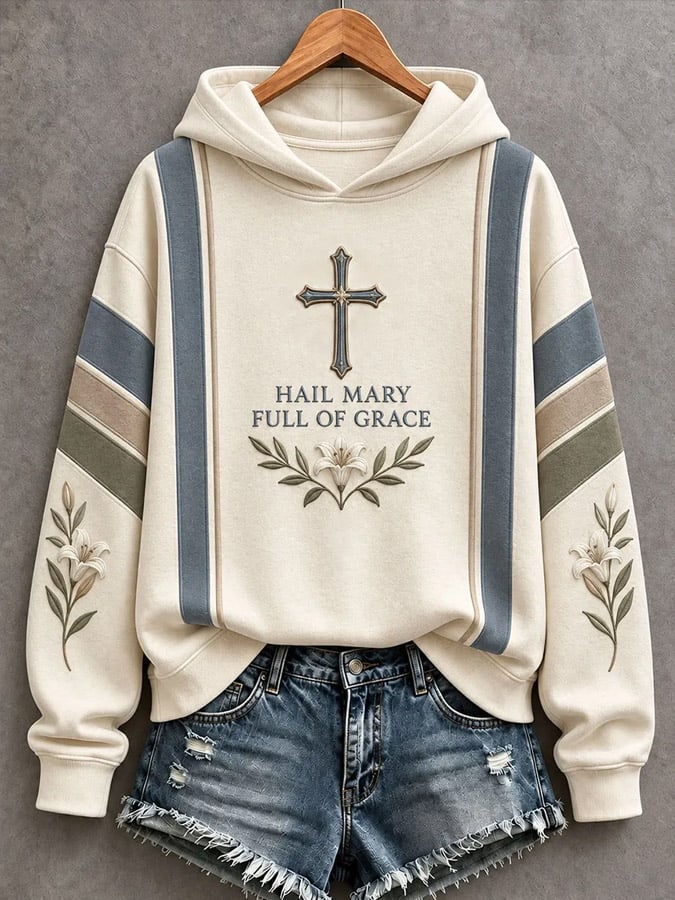Women's Hail Mary Full Of Grace Hoodie