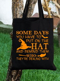 Funny Halloween Letter Print Shoulder Bag