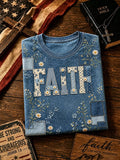 Women's Faith-Print T-Shirt
