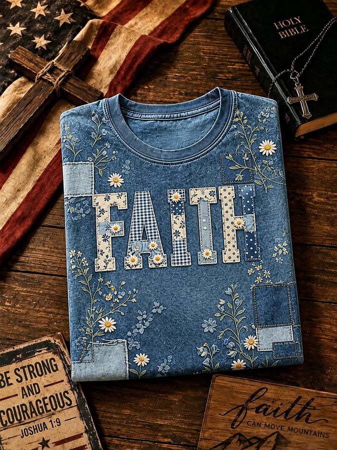 Women's Faith-Print T-Shirt